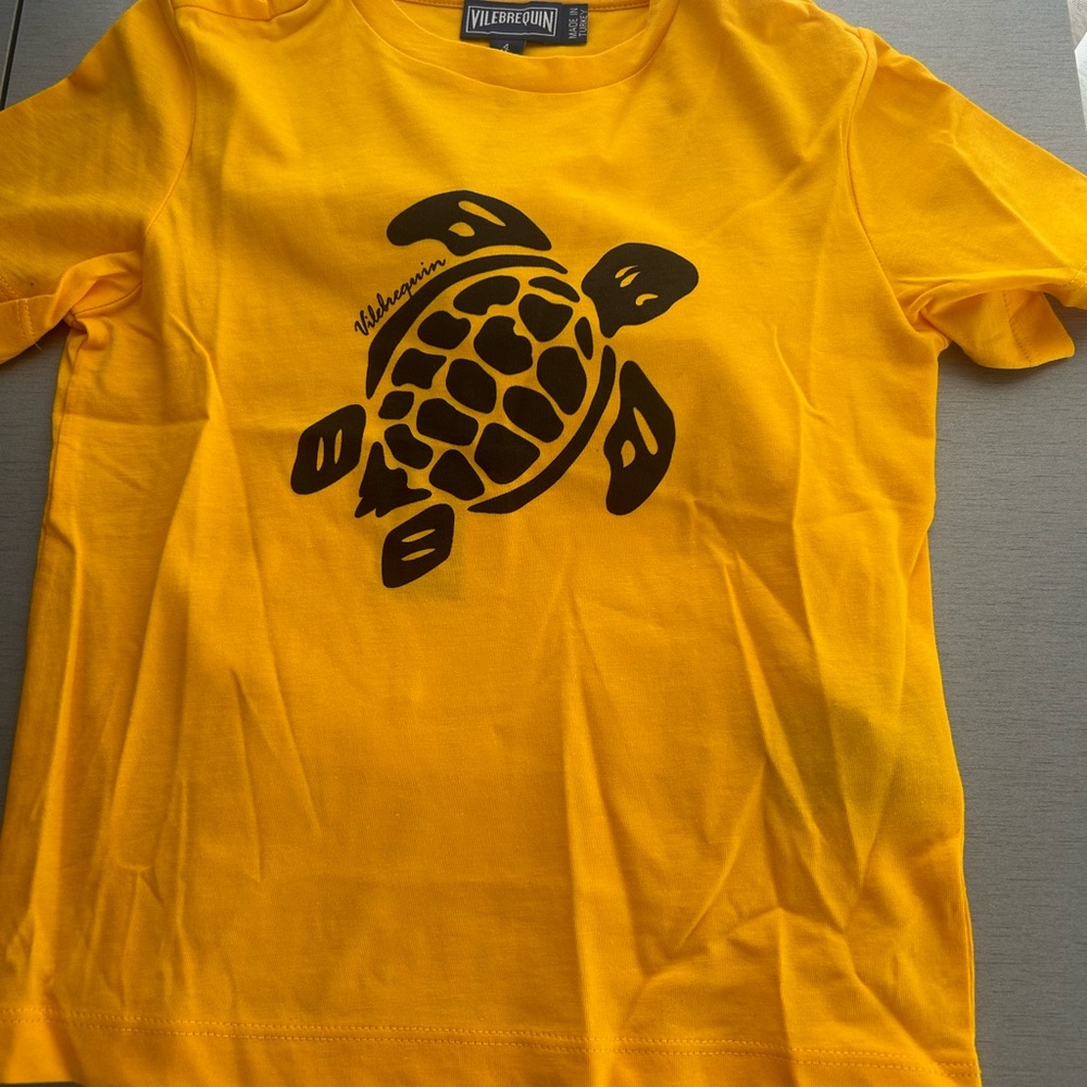 Yellow vilebrequin kids t-shirt